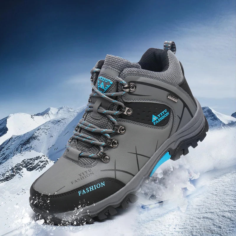 Men's Hiking Shoes Waterproof Wear-resistant Sports Camping Climbing Shoes Outdoor Trekking Tourism Shoe Fishing Hunting Boots