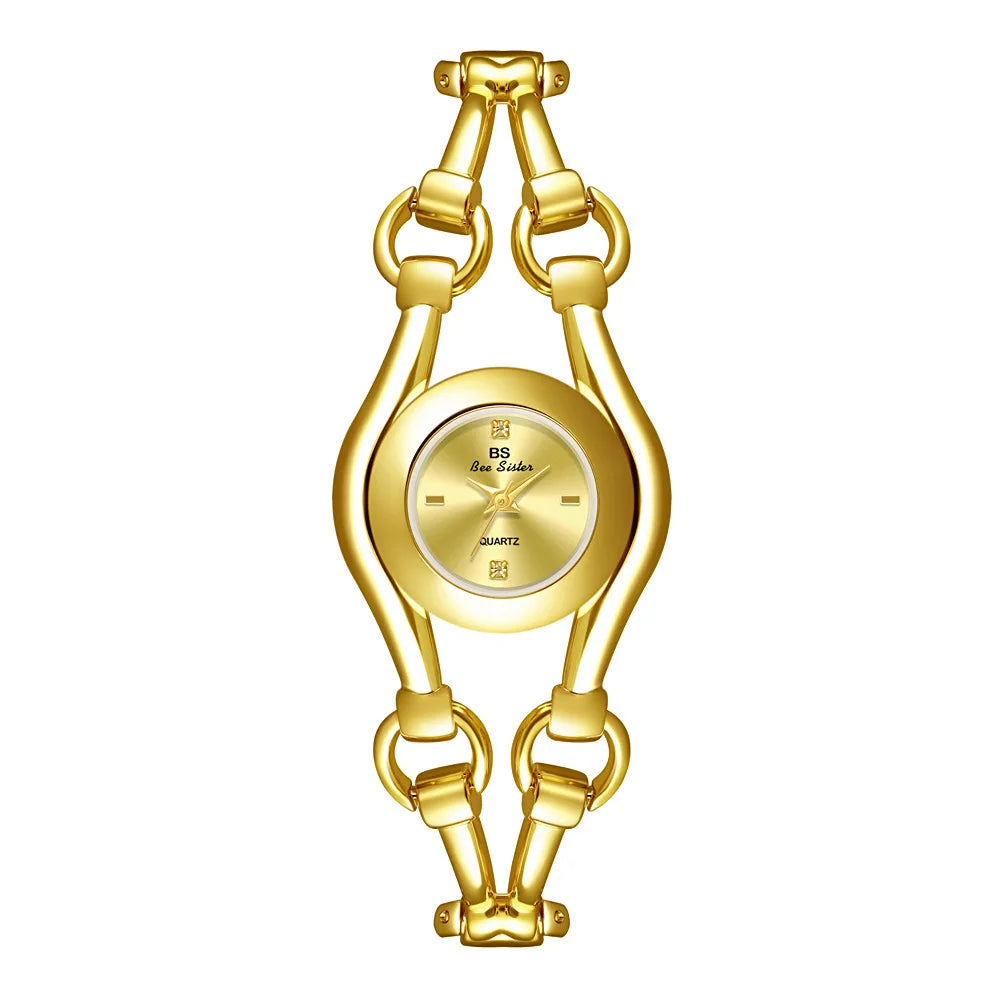 Fashion Luxury Watches For Woman 2025 New Luxury Golden Vintage Women's Wristwatches Ladies Dress Quartz Clock Relogio Feminino