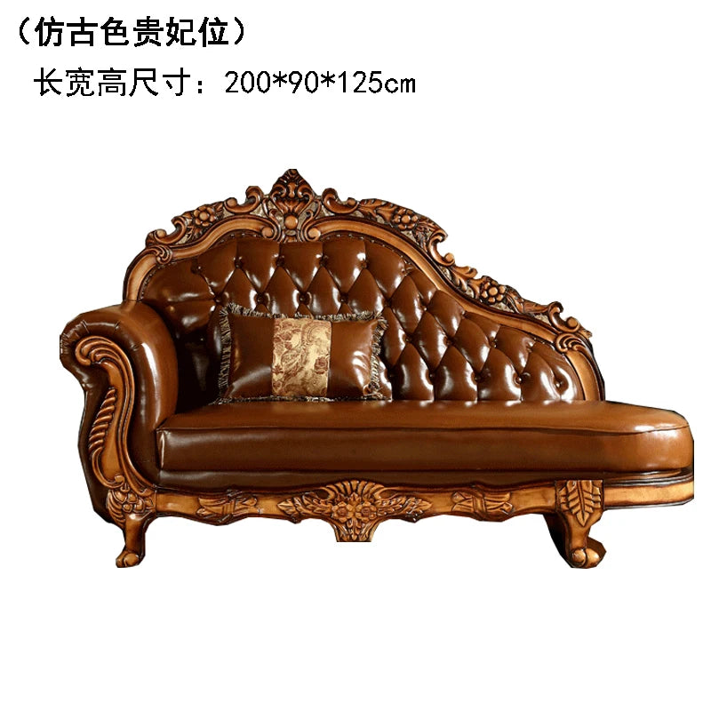 European Leather Sofa Mid Century Design Living Room Princess Corner Sofas High Quality Gaming Sillon Cama Trendy Furniture