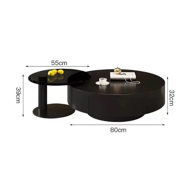 Modern Round Coffee Table For Living Room Luxury Cute Low Coffee Table Nordic Decor Table Basse Salon Furniture Living Room