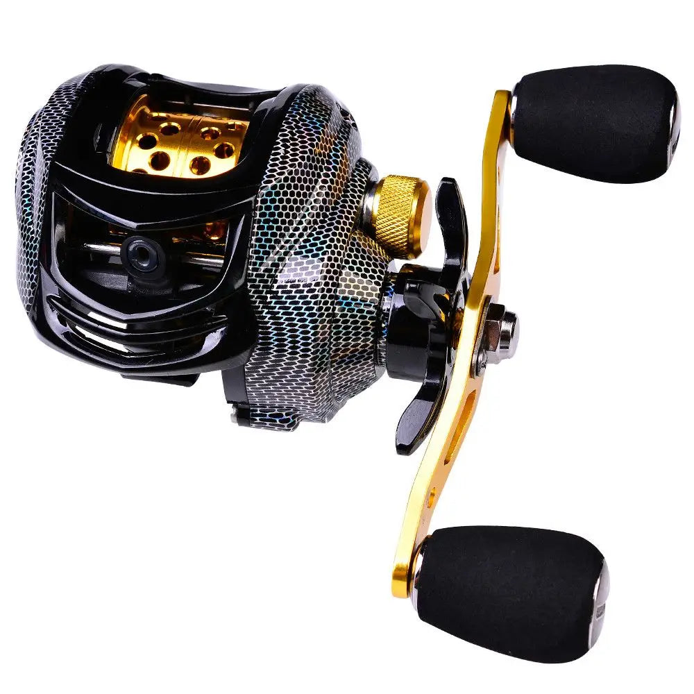 Pesca High Speed 18 + 1BB 7.2:1 Right Hand Baitcasting Reel 10KG Max Drag Spinning Reel Fishing Wheel