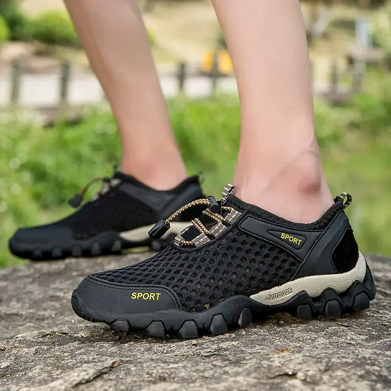 Men Trekking Hiking Shoes Aqua Shoes Breathable Mesh Water Sneakers Outdoor casual Climbing Shoe Elastic Soft Sport Footwear