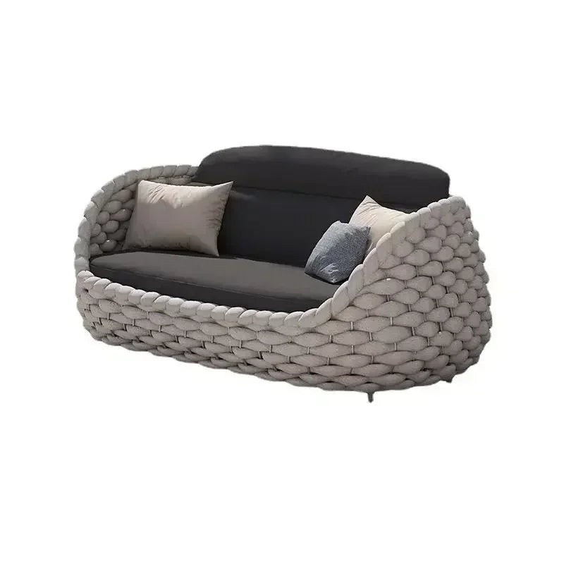 Outdoor Sofa Combination Double Chair Set Courtyard Terrace Villa Balcony LivingRoom Leisure Furniture All-Weather Patio Seating
