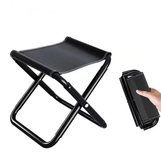 Outdoor Chair Camping Portable Folding Aluminum Foldable Fishing Chair Stool Seat Hiking Tools Picnic Camping Stool MIni Storage