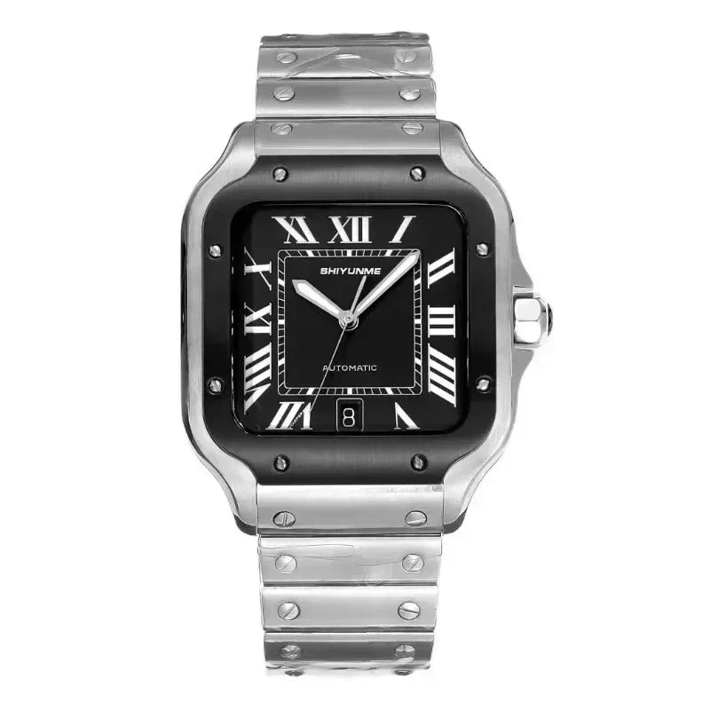 42mm Santos Collection Men's Noble Fashion Exquisite Watch Couple Type Stainless Steel Automatic Watch