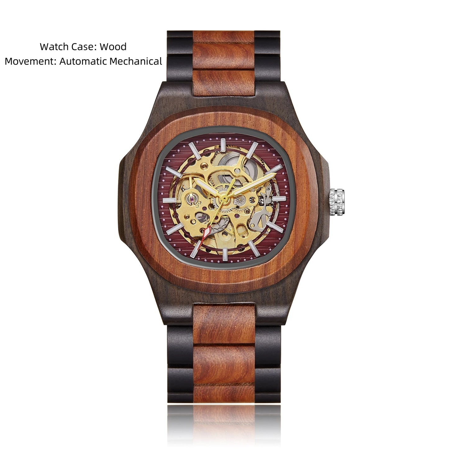 Men's Watches Luxury Automatic Watch For Men Mechanical Wristwatch Skeleton Stainless Steel Sapphire glass Male Clock 2023