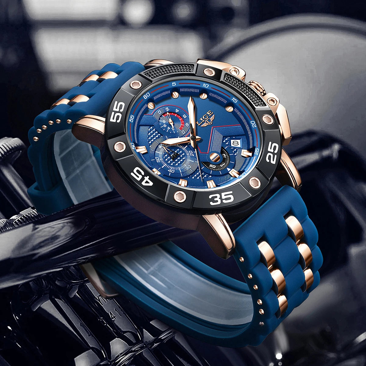 2025 Watches for Men LIGE Top Luxury Brand Quartz Mens Watch Sport Waterproof Wrist Watches Chronograph Date Relogio Masculino