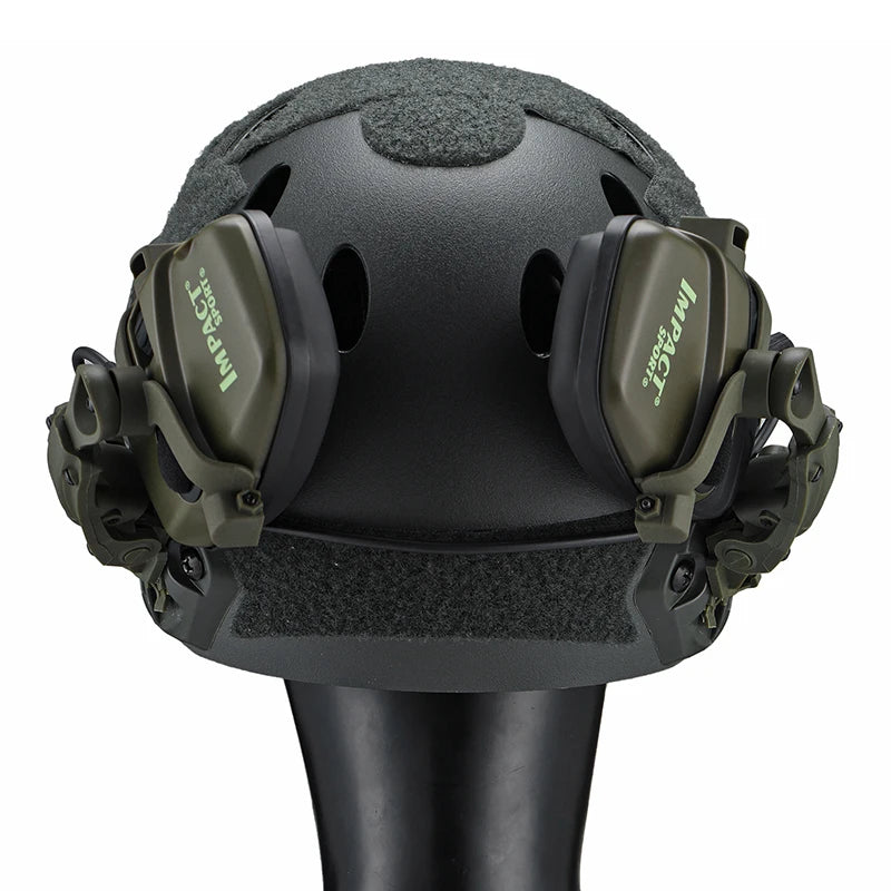 Electronic Shooting Headset Helmet Mounted Version Hunting Pickup and Noise Reduction Tactical Headset Hearing Protection
