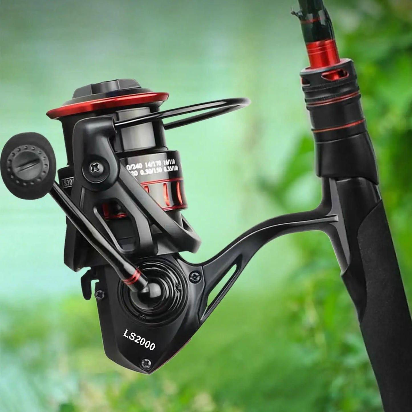 Fishing Reel Angling Wire Wheel Ergonomic Anti-Slip Fishing Reel for Offshore Crappie Bass Inshore Ice Catfish Freshwater