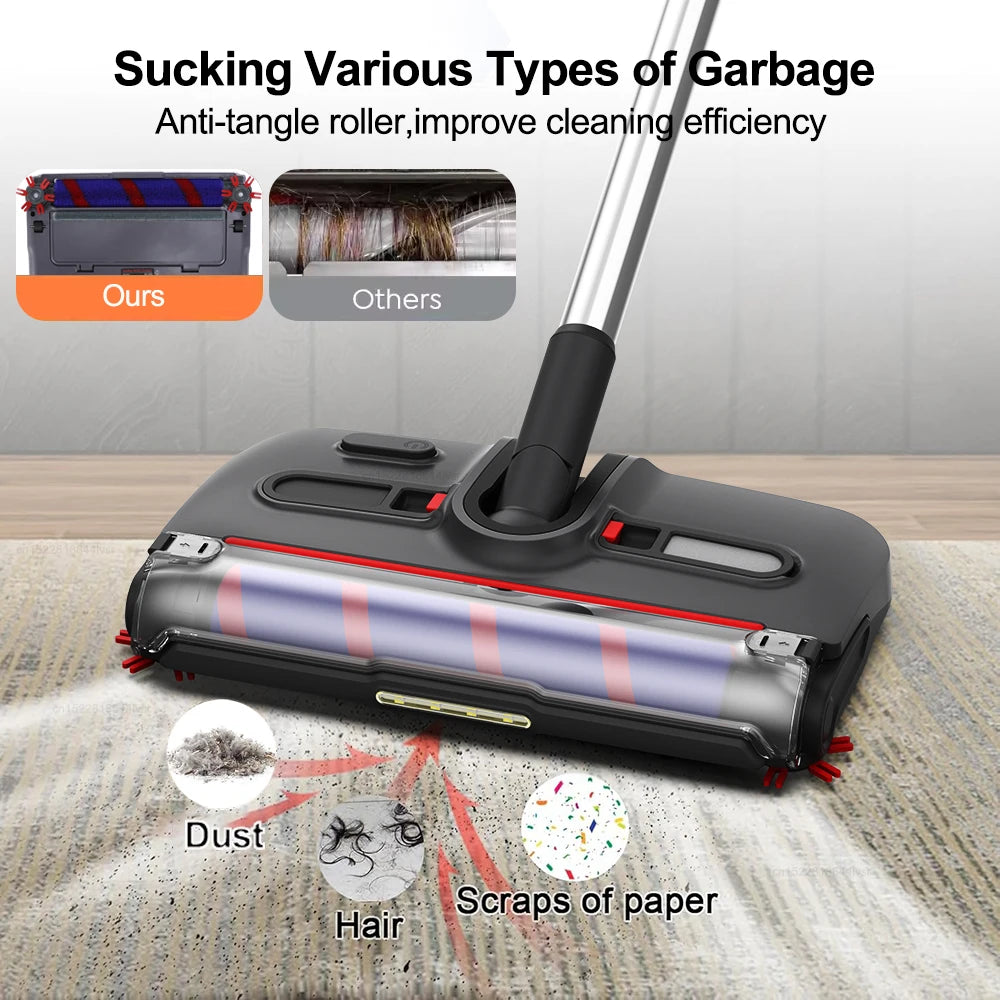 Electric Sweeper Portable Handheld Carpet Floor Sweeper Cleaning Machine Wireless Electric Mop Rechargeable Rotary Floor Mopping