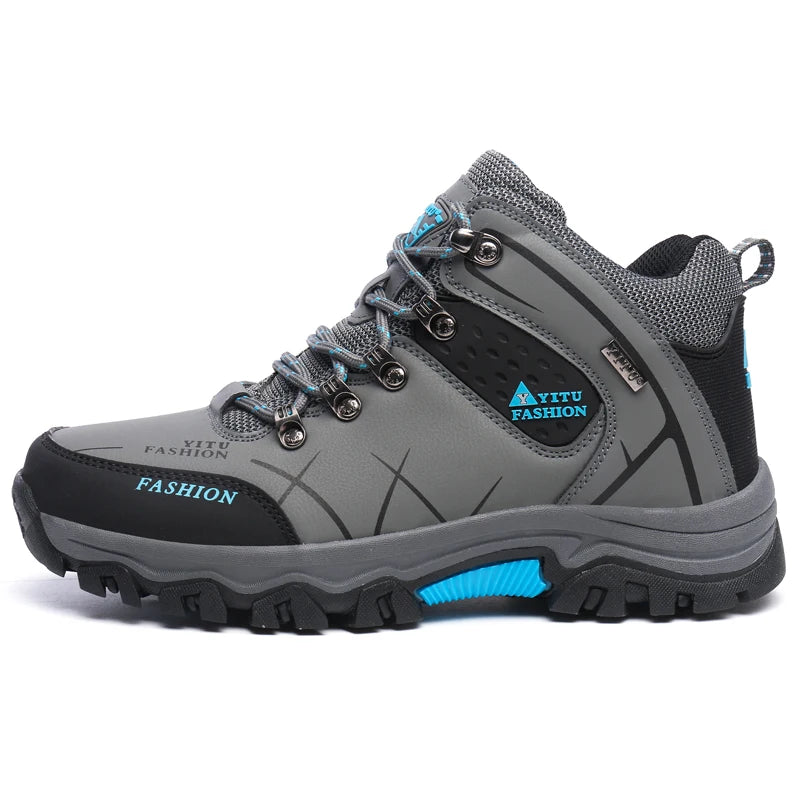 Men's Hiking Shoes Waterproof Wear-resistant Sports Camping Climbing Shoes Outdoor Trekking Tourism Shoe Fishing Hunting Boots