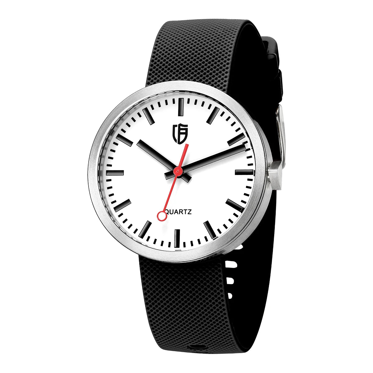 BERNY Men/Women Quartz Watches 38mm Luminous Dial Railways Sports Sapphire 5ATM Stainless Steel Classic Men's Wristwatch