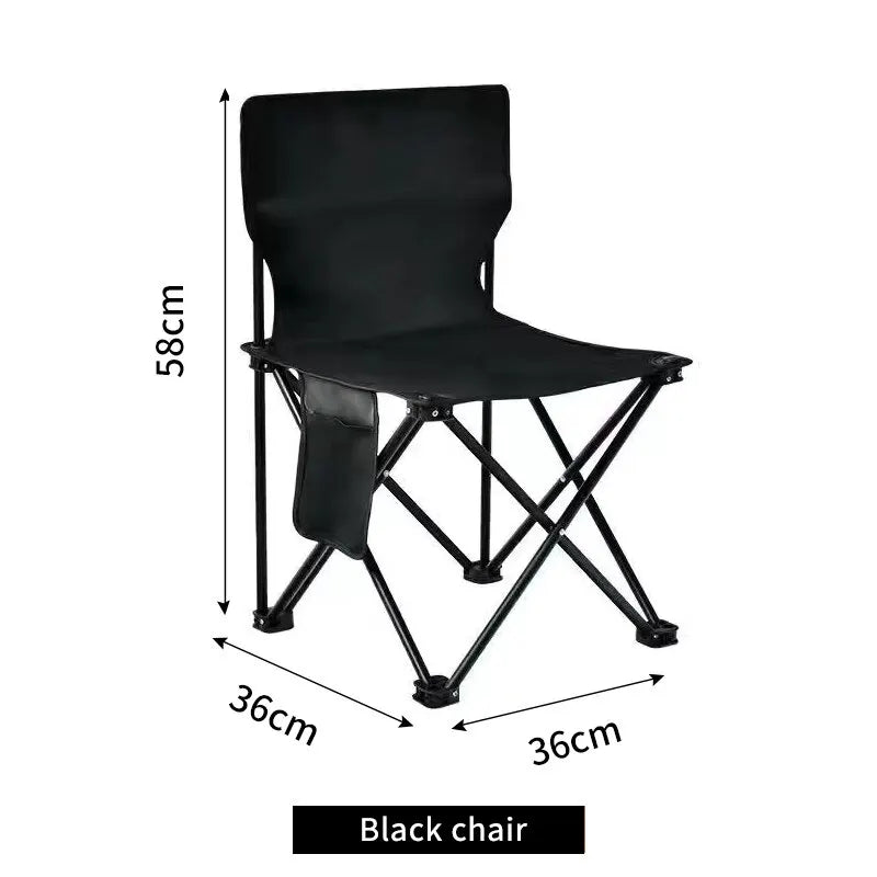 Outdoor Portable Folding Chair Foldable Car Outdoor Chair Lightweight Bearing Strong Ride Comfort