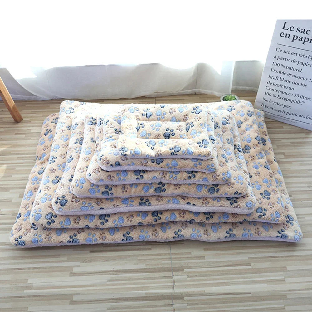 Double Sided Soft Pet Sleeping Pad Warm Dog Bed Cat Litter Lovely Mattress Cushion For Small Pets Home Blanket Pet Supplies