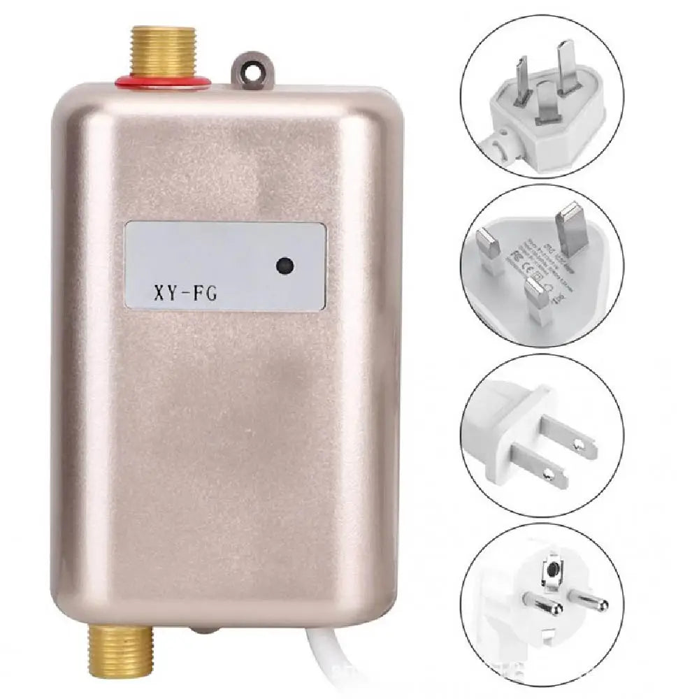 Electric Instantaneous Water Heater, 110V/220V 3800W Mini Durable, Under Sink Water Heater for Kitchen Bathroom Cleaning