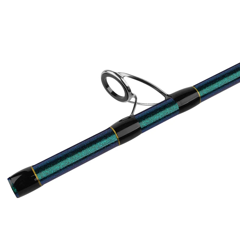 Large fishing heavy boat fishing rod, single rod, fast action, equal power, carbon fiber material, straight handle, 4.92/5.51/5.