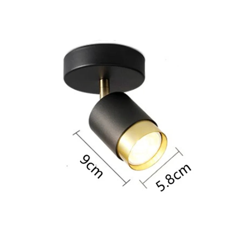 Indoor Lighting Modern Led Ceiling Lamp Black White Chandelier Spotlight for Living Room Bedroom Dining Corridor Spot Light GU10