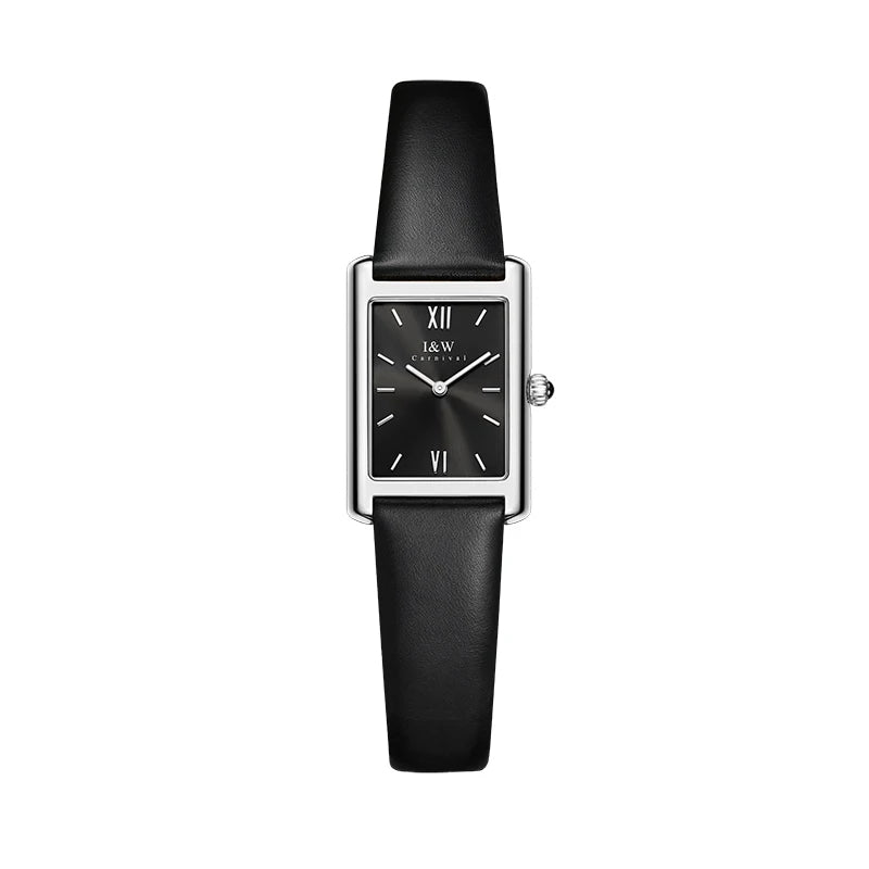 Zegarek Damski Switzerland Made Quartz Watch for Women IW Fashion Women's Watches Sapphire Leather Waterproof Lady Dress Watch