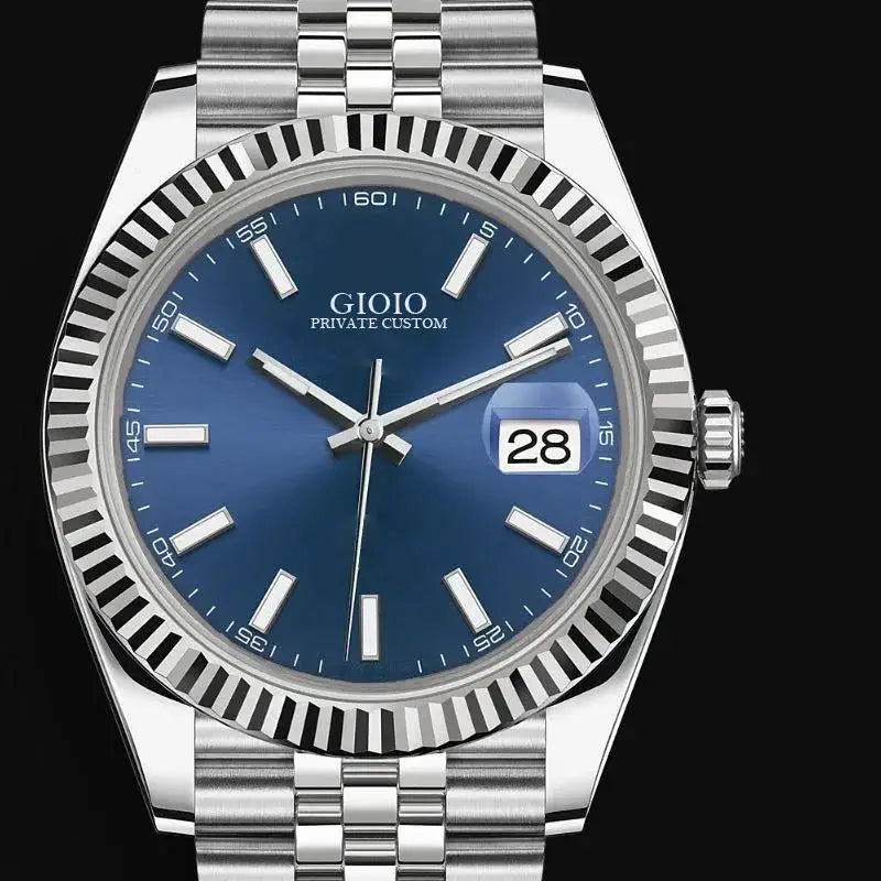 Luxury New Automatic Watch for Men Mechanical Watches Stainless Steel Datejusts Style Gold Black Blue White Diamond Dial