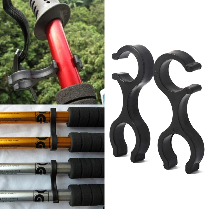 Trekking Poles Connector Hiking Pole Clips Connectors for Outdoor Sports Hiking