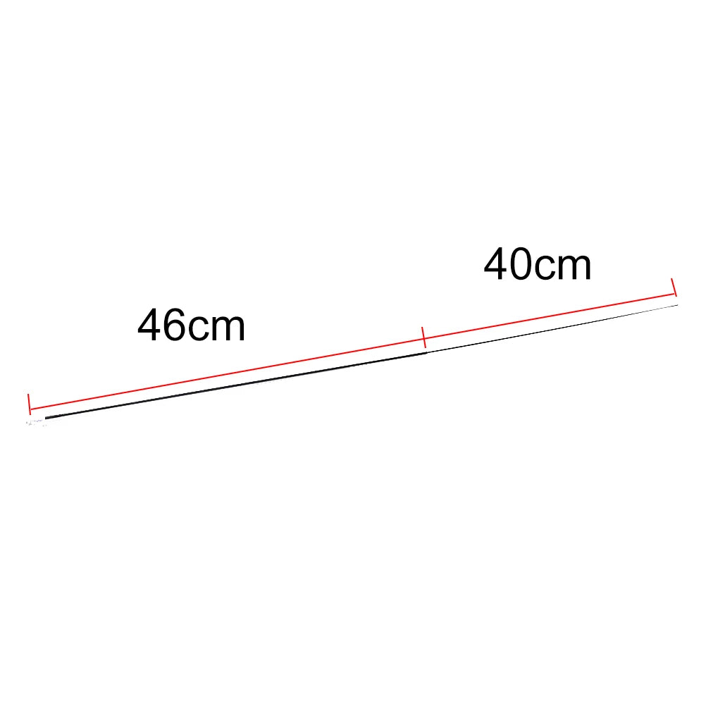 New Fishing Gear Black Fishing Rod Fishing Skills Solid And Hollow Carbon Rod Durable Accessories 46cm / 45cm