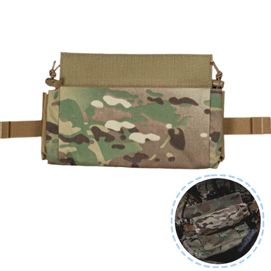 Hunting vest expansion lower abdominal emergency supplies storage bag, large capacity portable quick release FC emergency kit