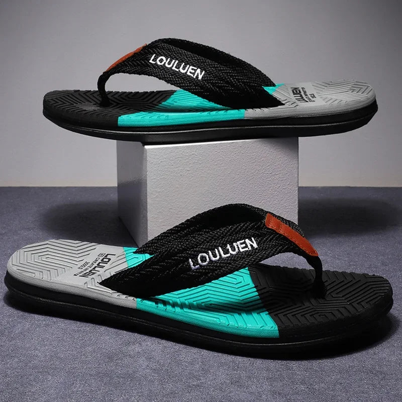 Hot Sale Men's Flip Flops Outdoor Slippers Fashion Summer Men Slippers High Quality Flip Flops Casual Beach Man Sandals Chanclas