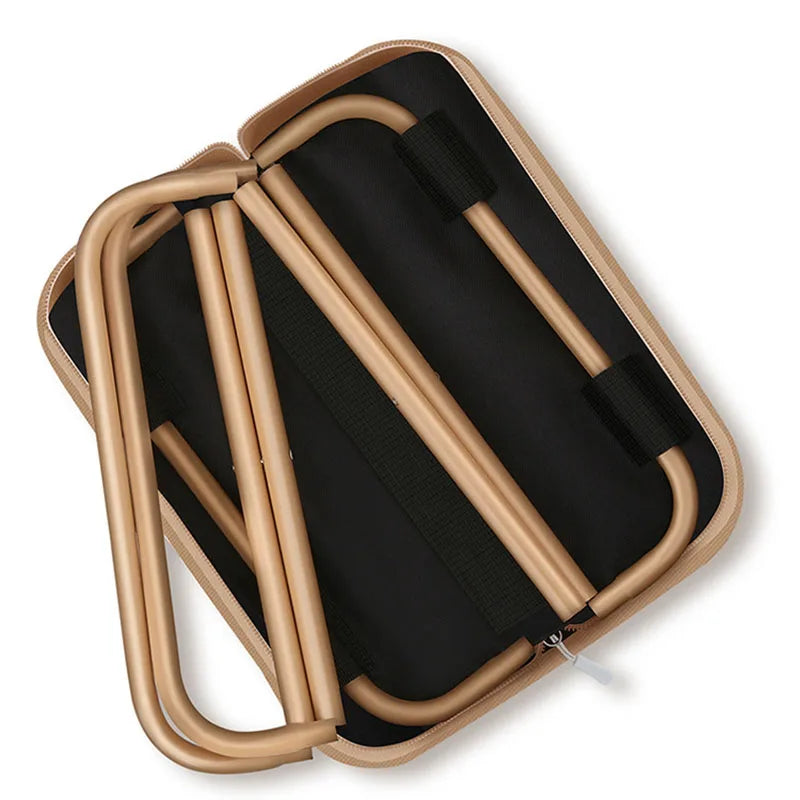 Camping Folding Chair Outdoor Multifunctional Stool Ultralight Fishing Stool Portable Leisure Handbag Chair Outdoor Furniture