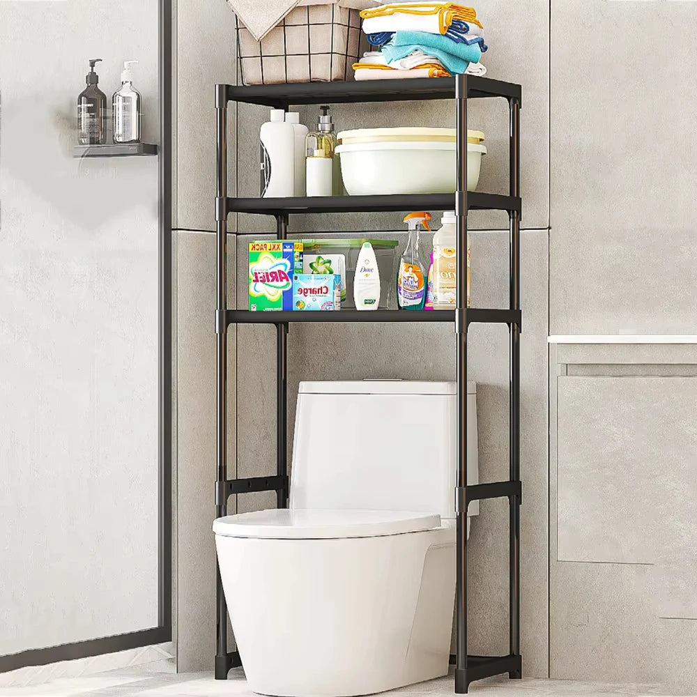 Bathroom Washing Machine Storage Rack Bathroom Storage Rack Over Toilet Shelf Multilayer Space Saver Organizer Multi-Functional