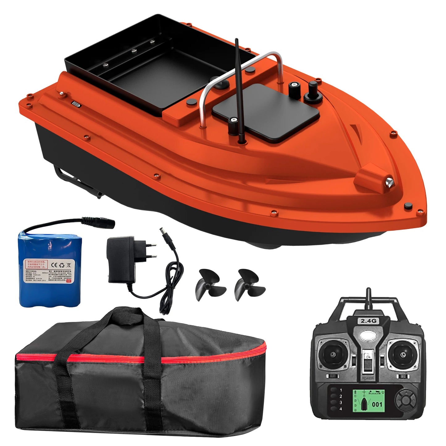 GPS Fishing Bait Boat with Large Bait Container Automatic Bait Boat with 400-500M Remote Range