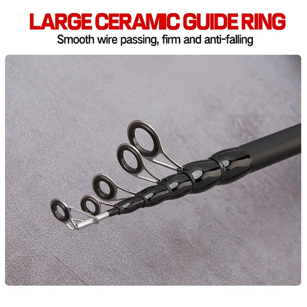Bait Weight 8-25g Spinning Casting Rods Fishing Pole Tackle 1.5M/1.8M/2.1M/2.4M Telescopic Lure Rod Carbon Cork Wood Handle New
