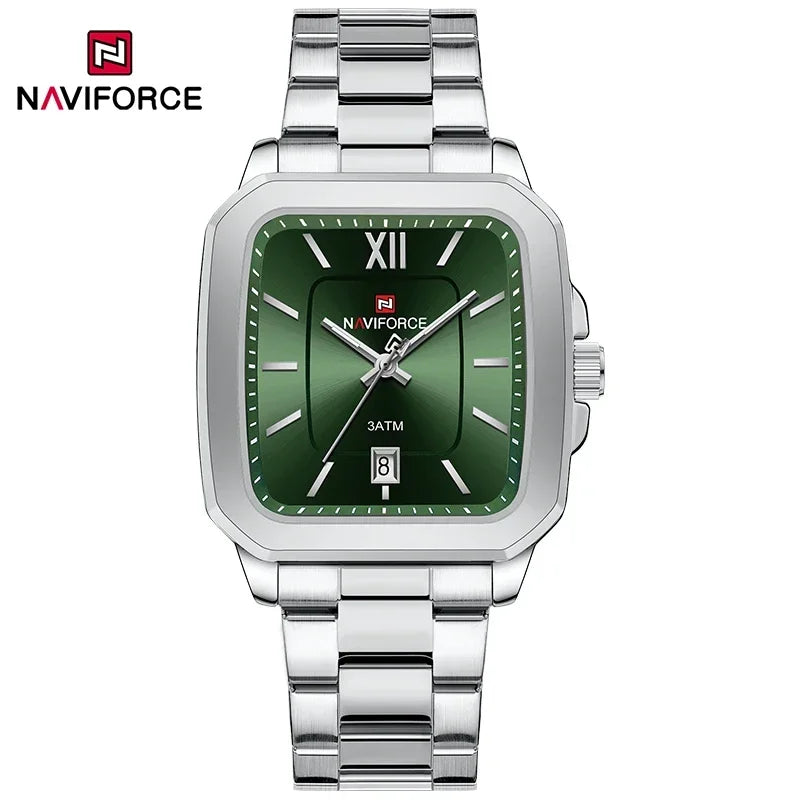 NAVIFORCE Fashion Women's Watches Waterproof Couple Steel Strap Quartz Calendar Wristwatch Gift for Girl Clock Relogio Feminino
