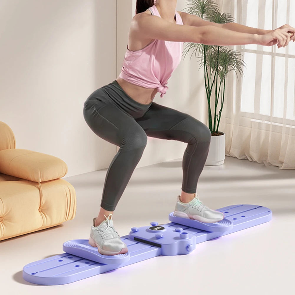Fitness Ski Machine Simulated Ski Trainer Multi-Function Pelvic Floor Muscle Exercise Equipment Non Slip for Full Body Workout