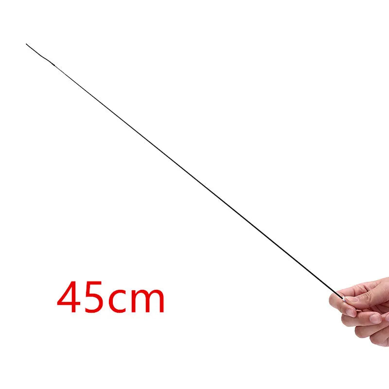 New Fishing Gear Black Fishing Rod Fishing Skills Solid And Hollow Carbon Rod Durable Accessories 46cm / 45cm