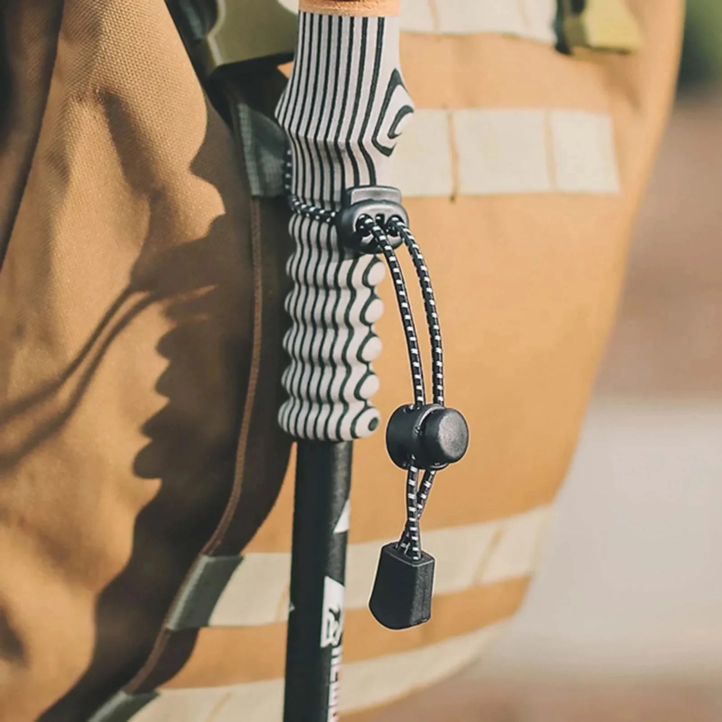 Backpack Walking Stick Holder Trekking Camping Lamp Hiking Pole Fixing Tie Cord Rope Outdoor Small Tools for Camping Mountain