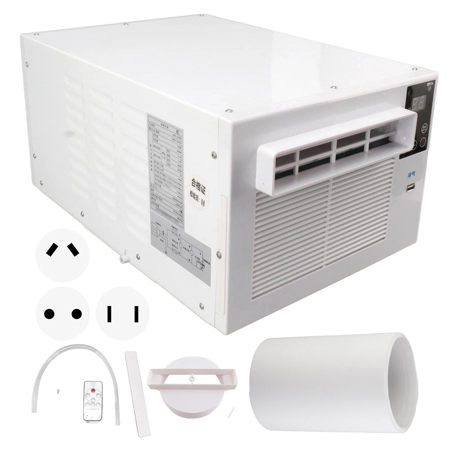 Portable Air Conditioner Remote Control Touch Air Cooler for Outdoor Camping Car Kitchen 280W Remote Control Air Cooler