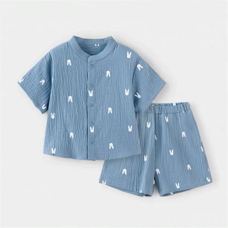 Infant Baby Boy Girl Clothes Set For Party Long Sleeve Baby Shirts +Loose Pant Toddler Kids Clothes Spring