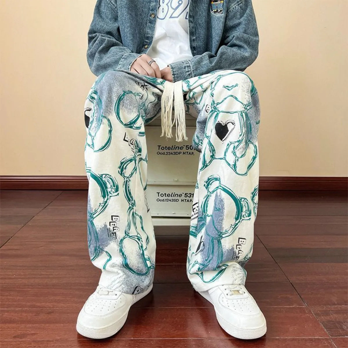 Men's Clothing Casual new Premium Summer Sporty Lightweight Thin printing Long Pants Straight Leg Comfortable Breathable