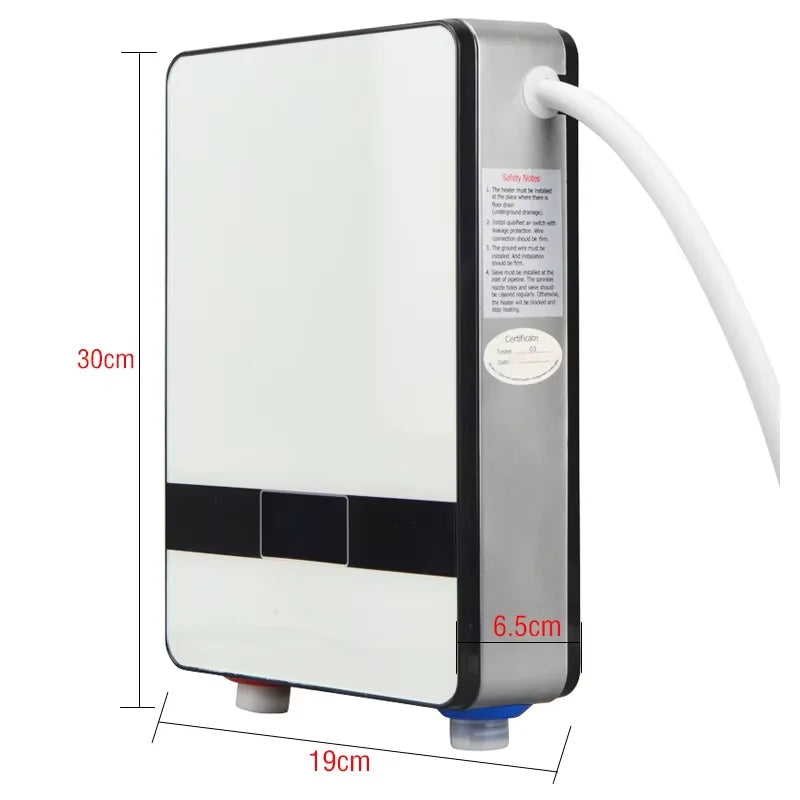 Instant Electric Water Heater 6500W Bathroom Water Heating Instant Constant Temperature Flow Heater Kitchen Hot Water Shower