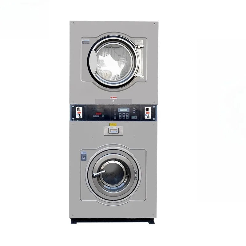 Washing machine, drying and washing 12Kg internal and external stainless steel, laundromat equipment