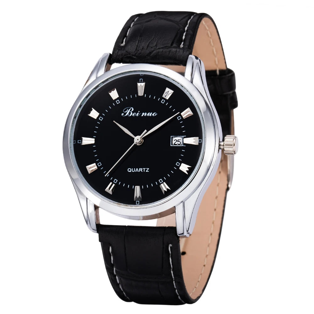 Men Watches Business Wrist Watch Luxury Leather Strap Analog Watches Quartz Wristwatches Clock Men Simple Watch Gifts for Men