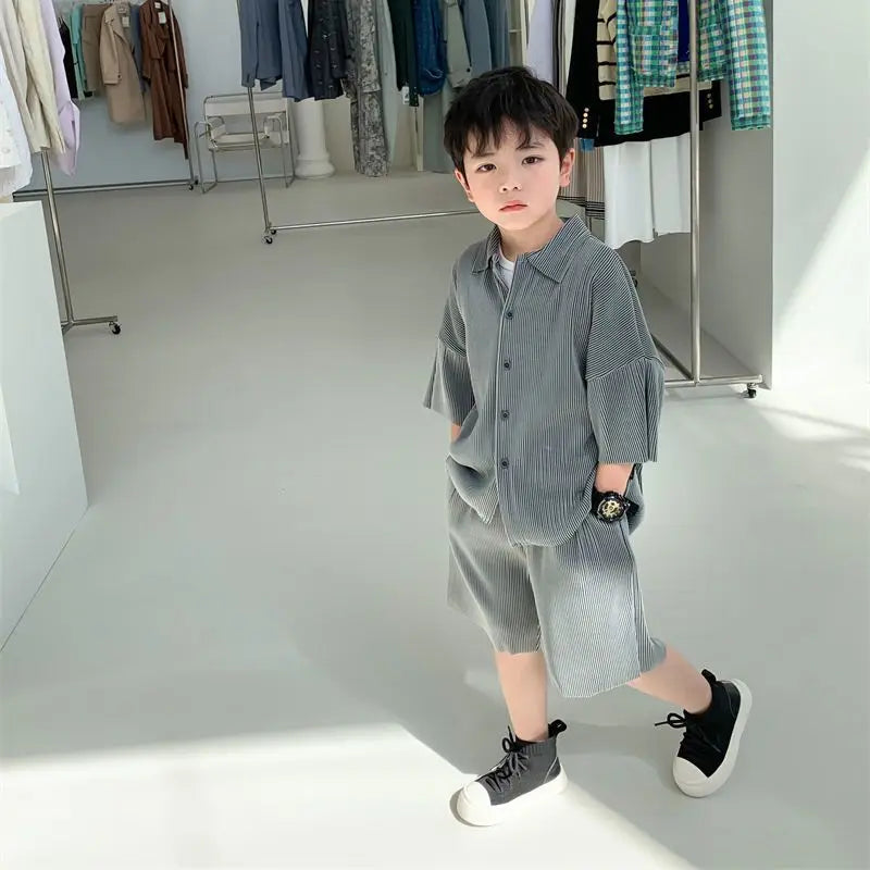 Baby Boy Clothes Set T-shirt+Shorts Kids Boy Summer Clothing Set  Baby Boy Outfit Set Toddler Tee Shirt Pants 6 8 10 12 14 years