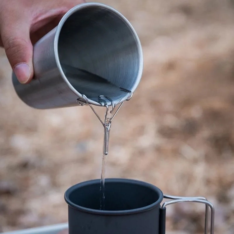 Coffee Spout Control Fitting Directs Stainless Steel Camping Drip Coffee Spout Accessories for Hiking Backpacking Travel 3/1pcs