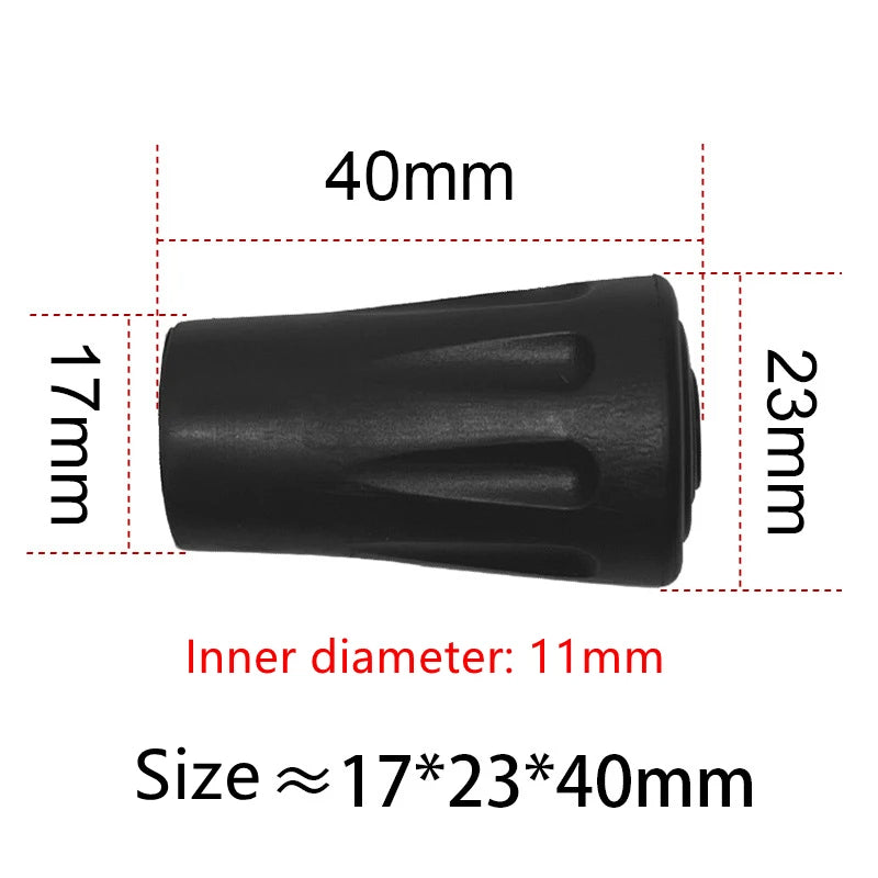 20Pcs Trekking Pole Nordic Walk Stick Cane Climb Replacement Alpenstock Outdoor Camp Hike Protector Cap Tip Rubber Material