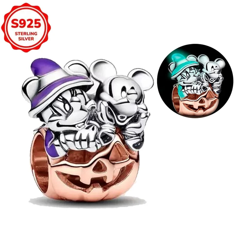 For Original Women 925 Bracelet Bangle Pendant Charm Disney Stitch 925 Sterling Silver Boutique Bead DIY Jewelry Gift New in Hot
