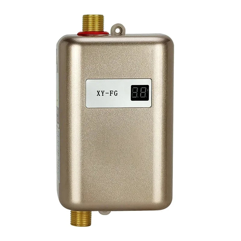 3800W Electric Water Heater Instantaneous Hot Shower Flow Fast Heating Kitchen Bathroom Stainless Steel Tankless Water Heater