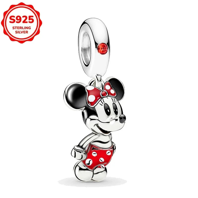 For Original Women 925 Bracelet Bangle Pendant Charm Disney Stitch 925 Sterling Silver Boutique Bead DIY Jewelry Gift New in Hot