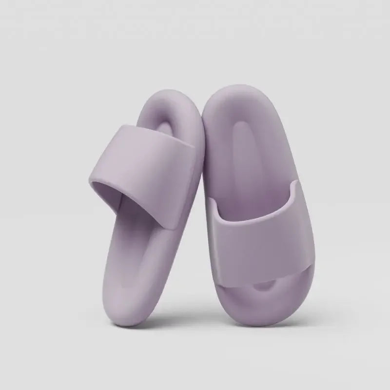 Men's Women's Soft Sole Pillow Slippers Lightweight Open Toe Non Slip EVA Sandals Indoor Outdoor Quick Drying Bathroom Shoes