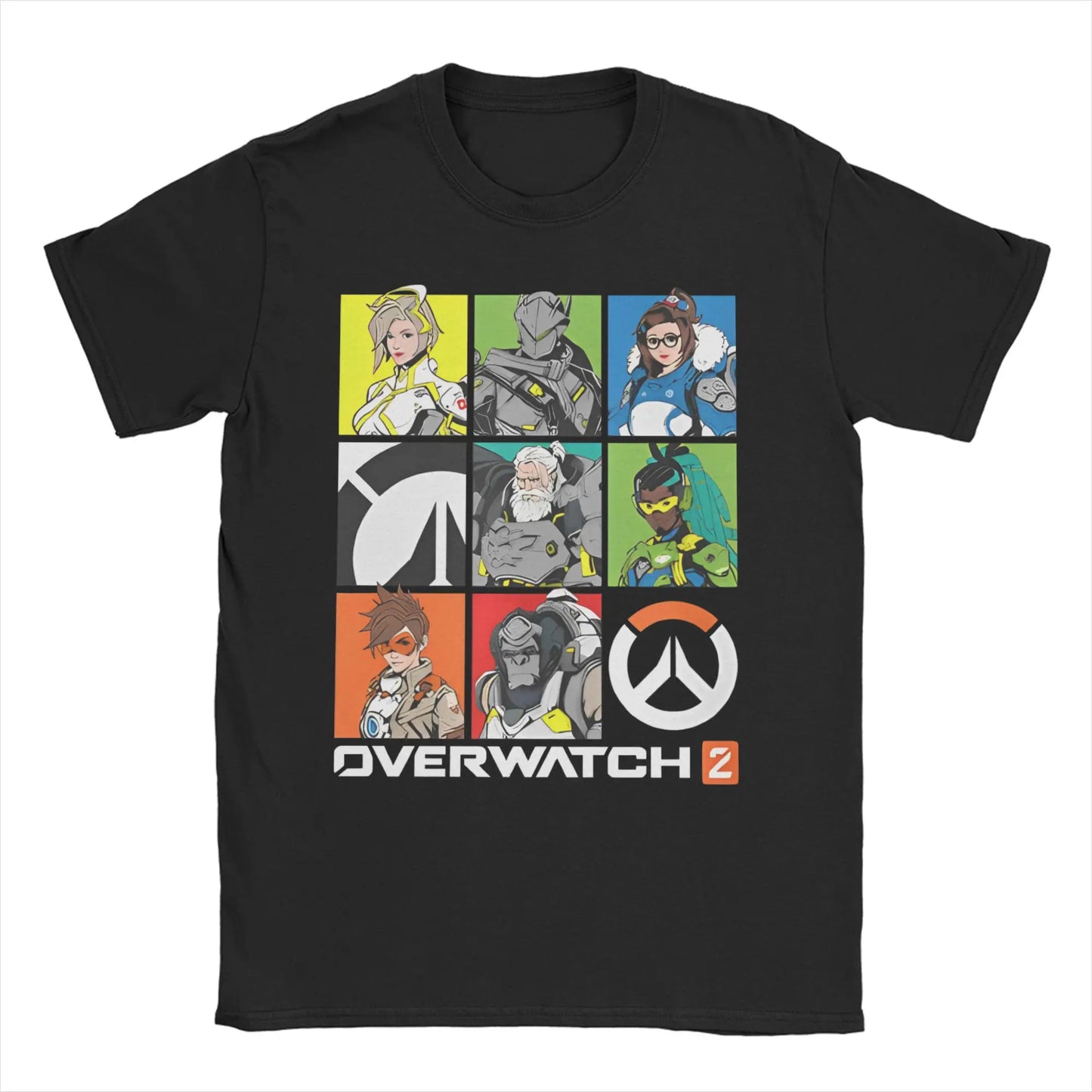 Men's Overwatchs Games   T Shirts  Pure Cotton Clothing Casual Short Sleeve O Neck Tees Printed T-Shirts