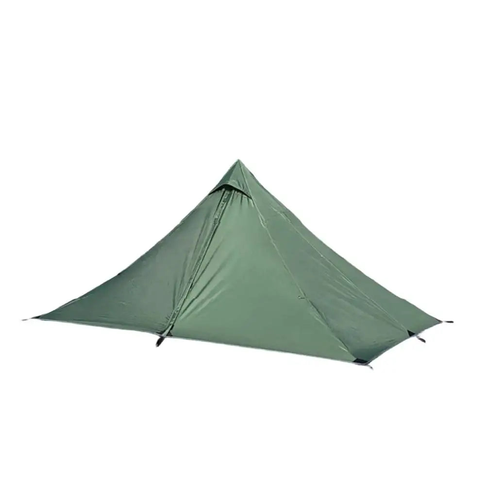 Ultralight Pyramid Camping Tent Rodless Pyramid Tent For Single Person 210T Cloth Outdoor Camping Hiking Tent Accessories